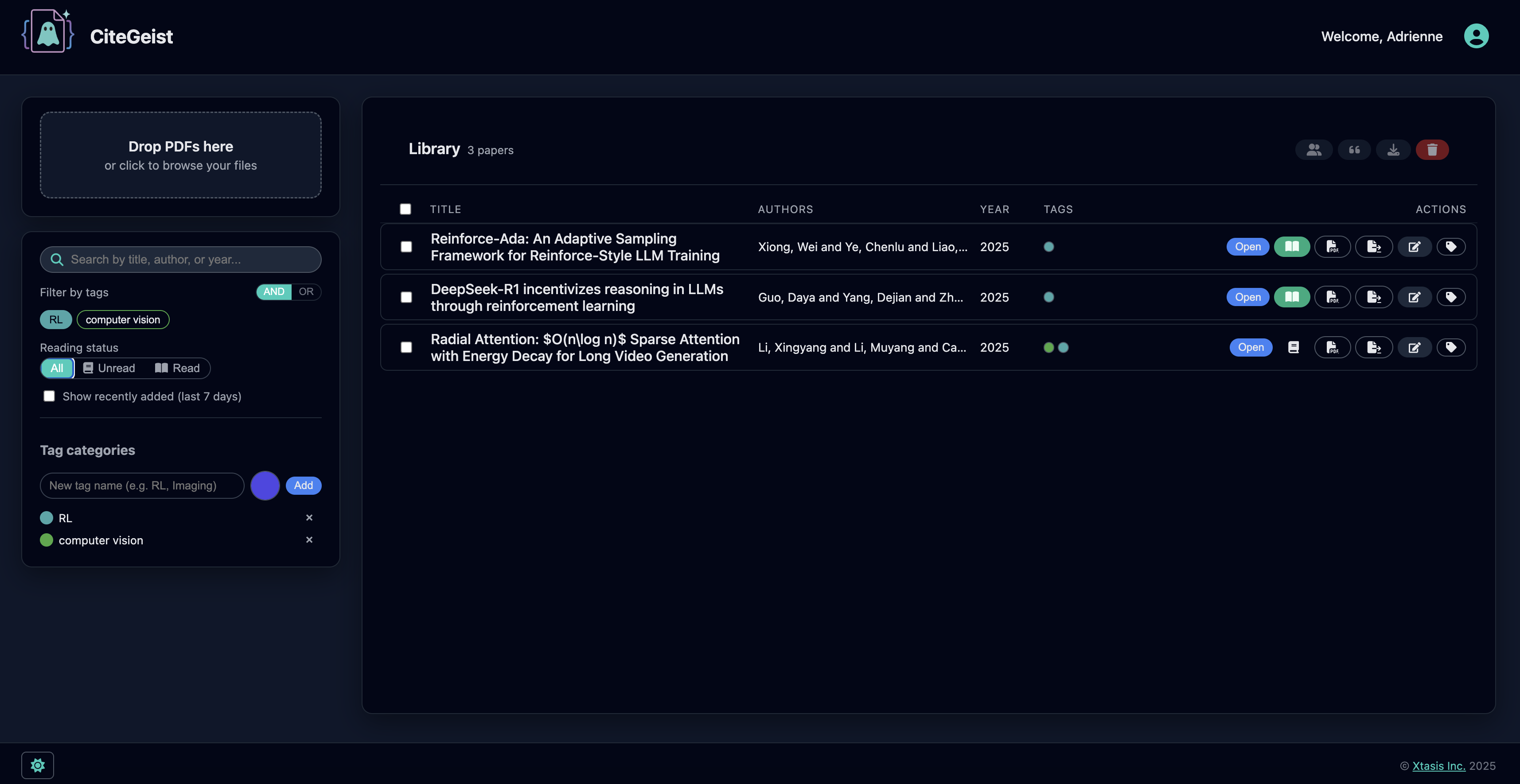AI Research Assistant Dashboard